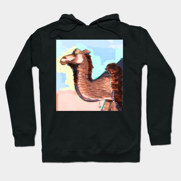 Camel Hoodie by GhoneamArt